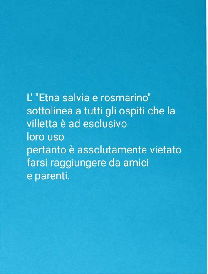 Etna, Salvia E Rosmarino Villa Maletto Buitenkant foto